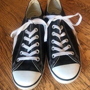 Converse leather low tops